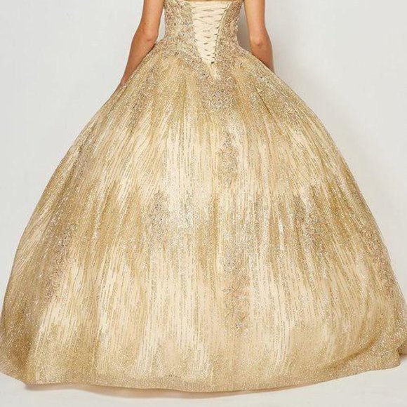 Scoop Neck Ballgown Shape Prom Dress JT1429 - Picture 6 of 7